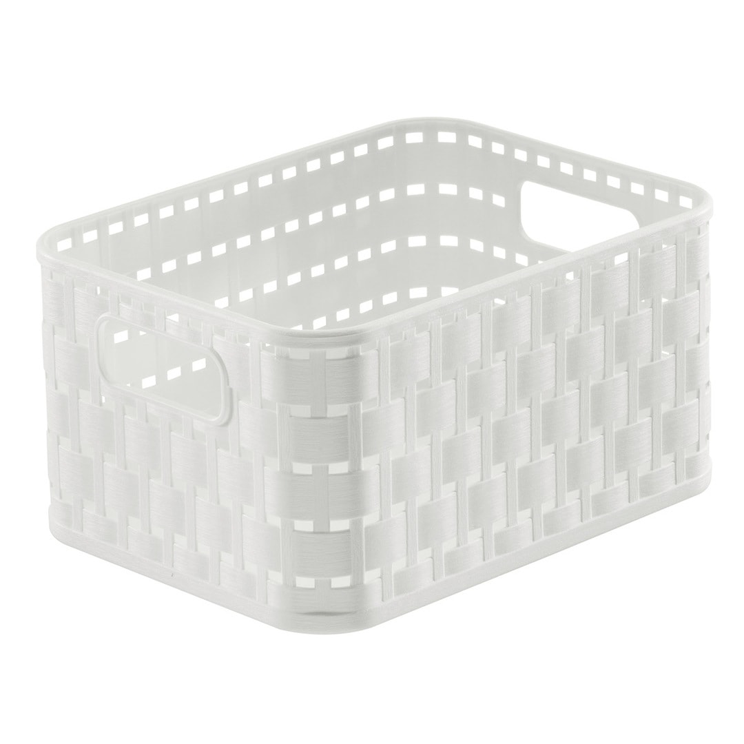 rotho aufbewahrungskorb a6, 2l, weiß