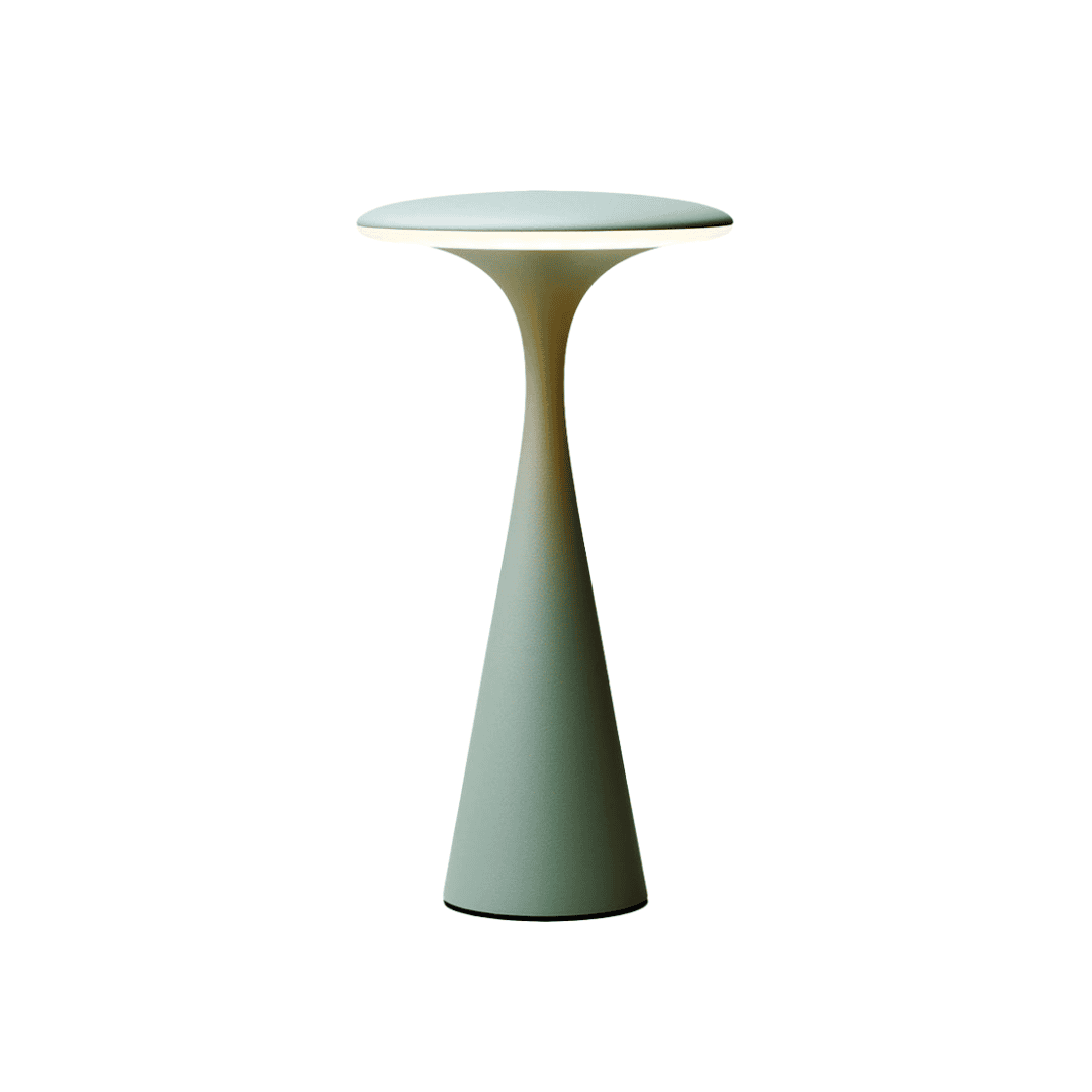 chic mic dimmbare ufo-tischleuchte, sage