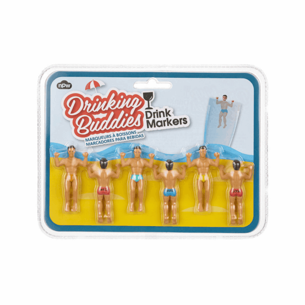 npw drink markers "drinking buddies", 6er set