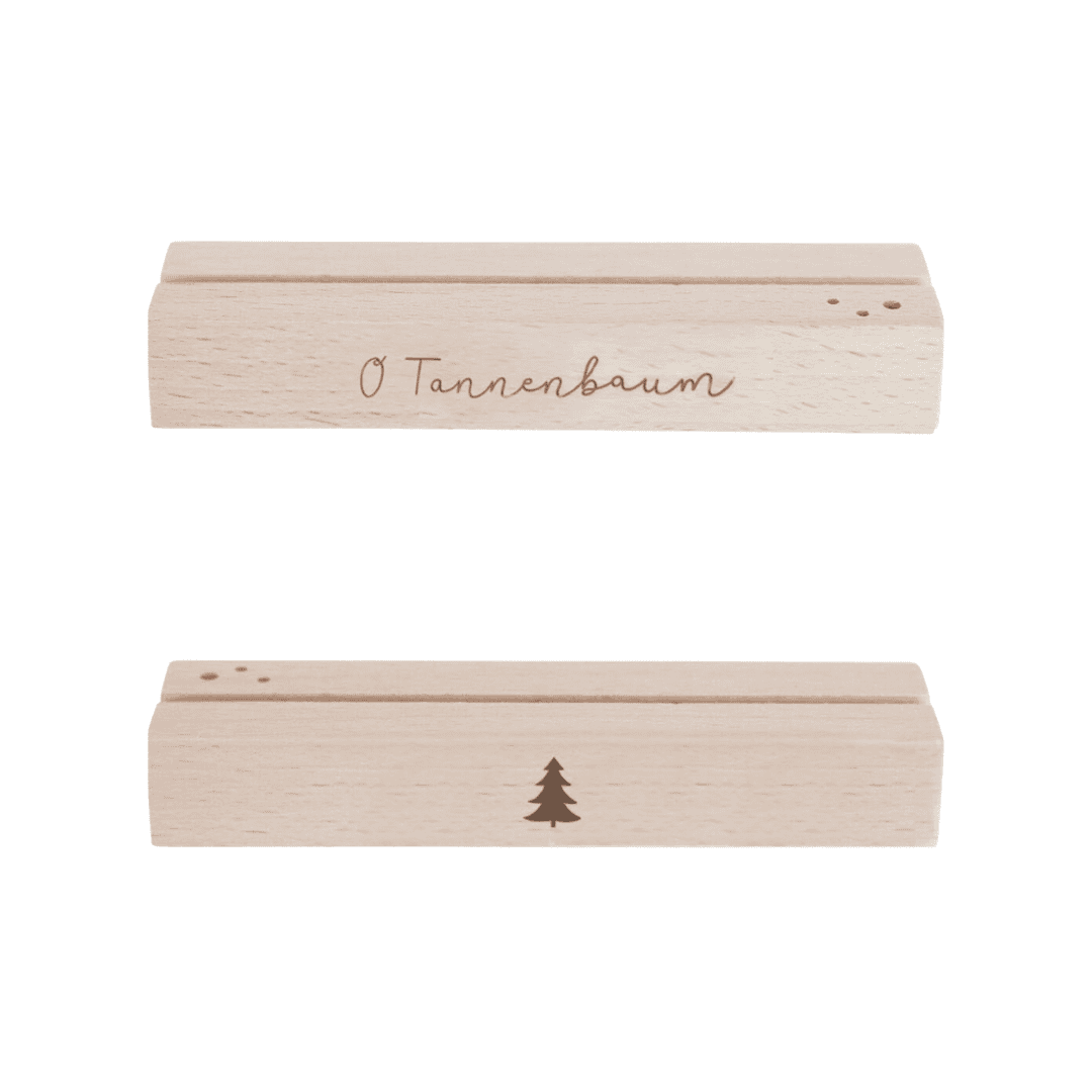 eulenschnitt blumen- und kartenständer “o tannenbaum" 2er set