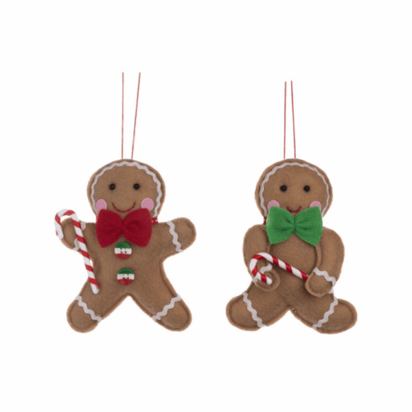 goodwill christbaumanhänger "gingerbread", 2 farben - rot