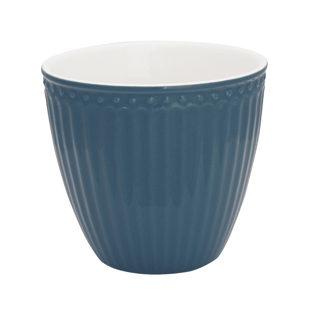 greengate tasse 'alice' latte cup ocean blue