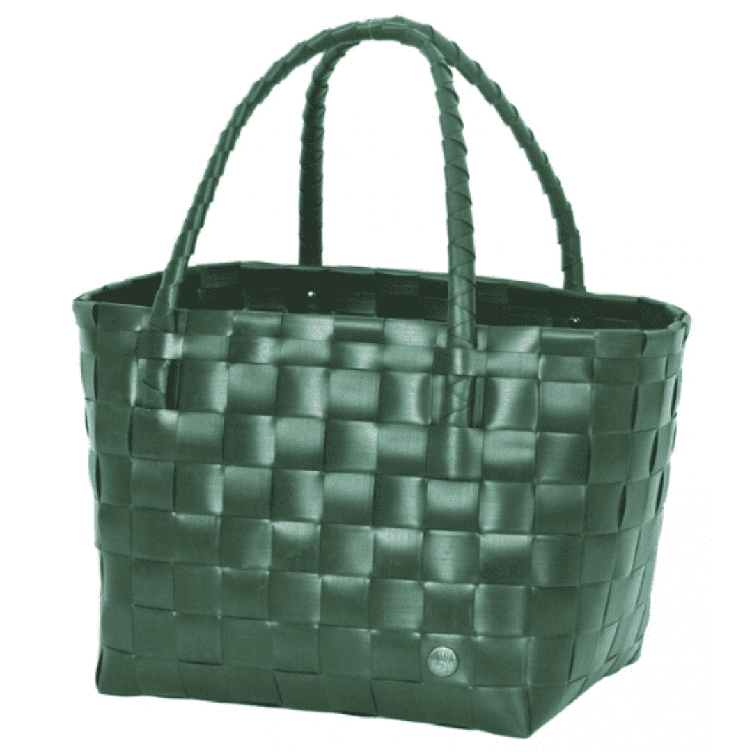 handed by flechtkorb paris shopper, espresso brown