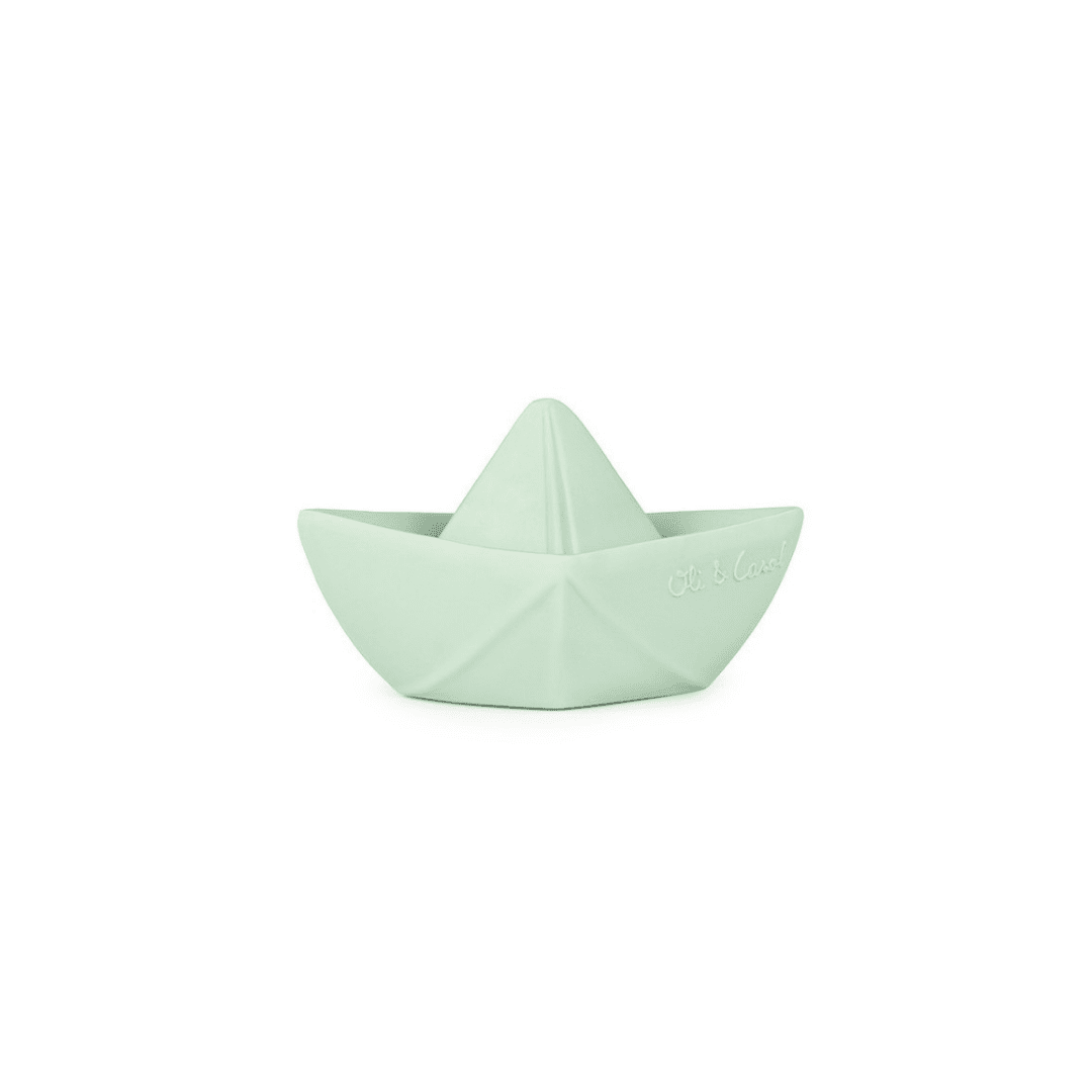 oli & carol badespielzeug "origami boat", 2 farben - mint
