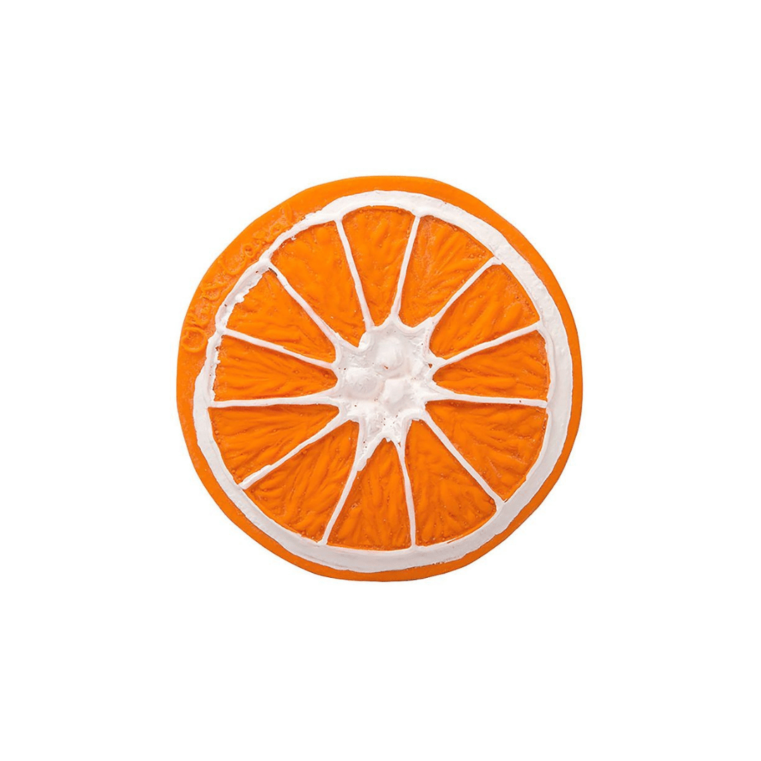 oli & carol, beißspielzeug "clementino the orange"