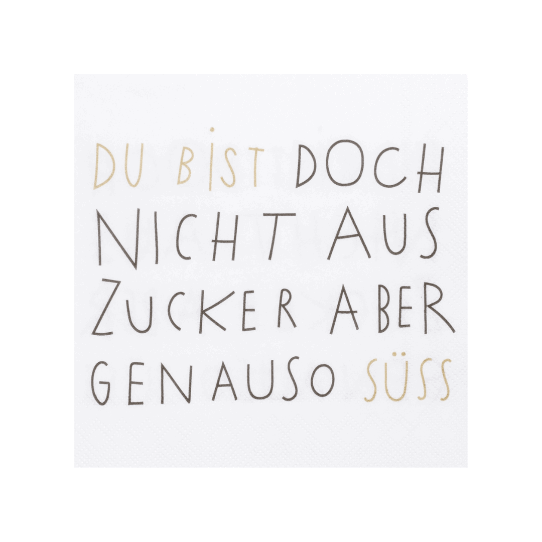 rÄder papierservietten “nicht aus zucker"