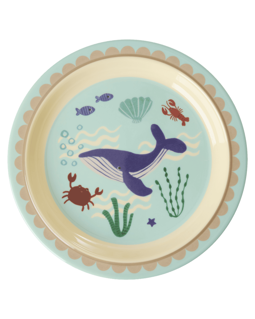 rice kinderteller "happy forest print", pink (kopie)