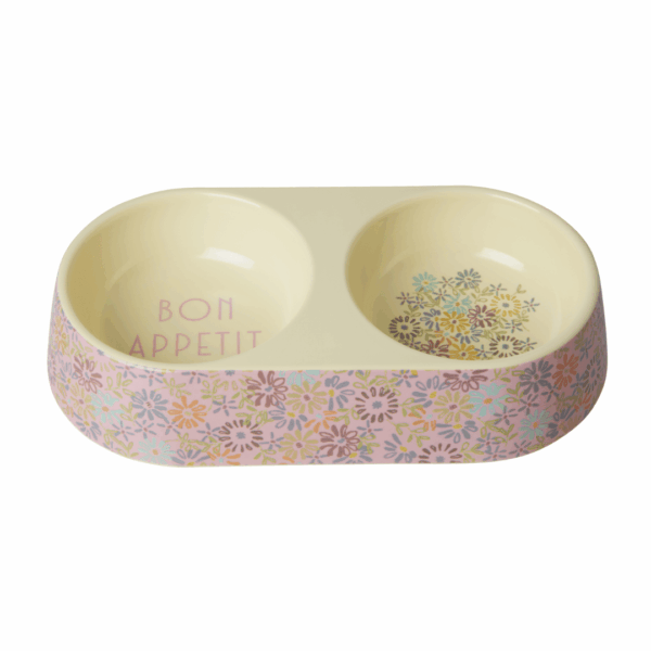 rice hundenapf "flower heart", 2 schalen
