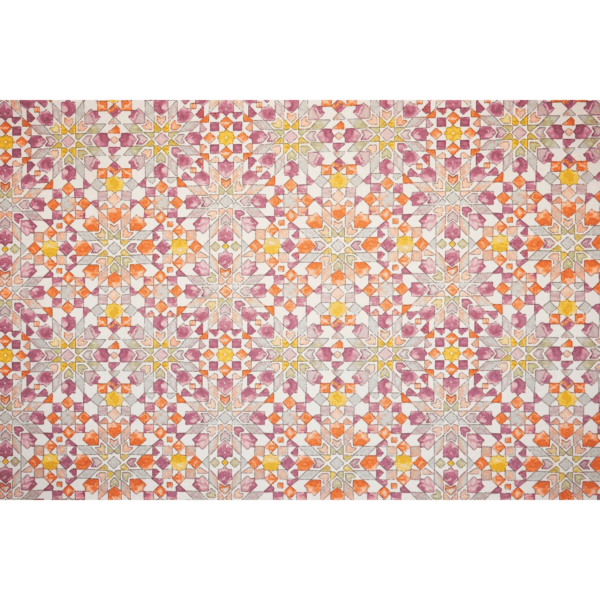 tischtuch mirha acryl mit schmetterlingen, beige