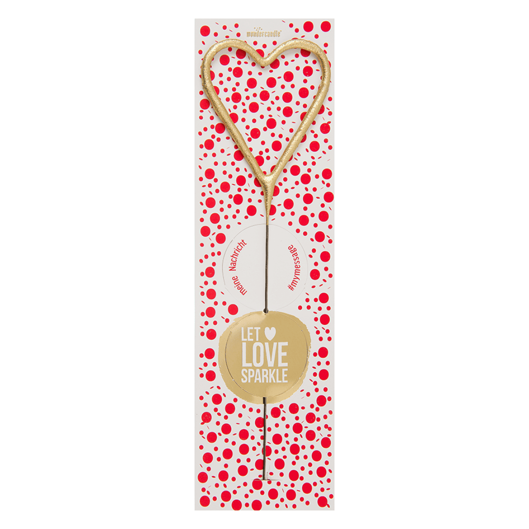 wondercandle wunderkerze 'let love sparkle'